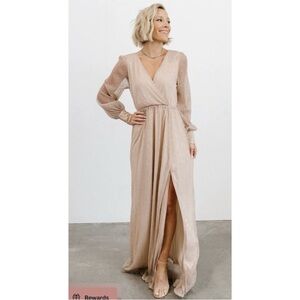 Brand new Sparkly Baltic Born Maxi Dress w Sleeves